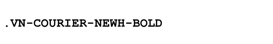 font .Vn-Courier-NewH-Bold download