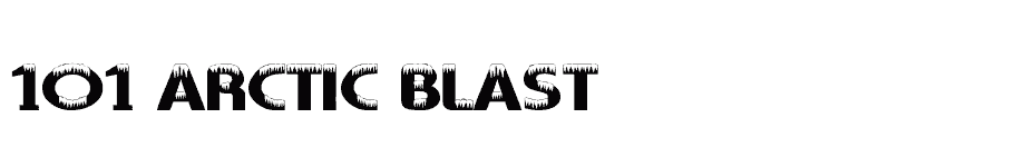 font 101-Arctic-Blast download