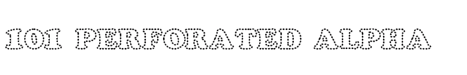 font 101-Perforated-Alpha download