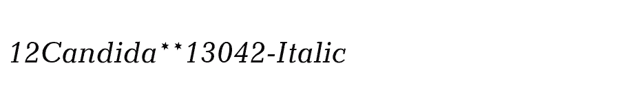 font 12Candida**13042-Italic download