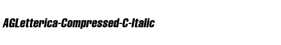 font AGLetterica-Compressed-C-Italic download