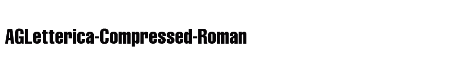 font AGLetterica-Compressed-Roman download
