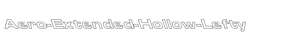 font Aero-Extended-Hollow-Lefty download