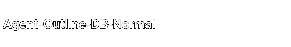 font Agent-Outline-DB-Normal download