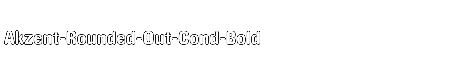 font Akzent-Rounded-Out-Cond-Bold download