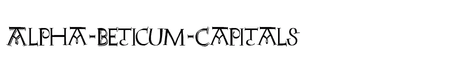 font Alpha-Beticum-Capitals download