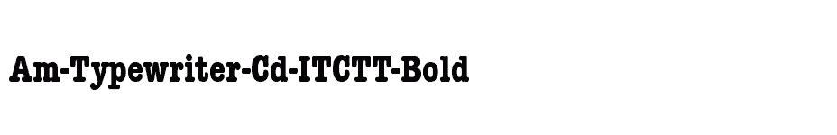 font Am-Typewriter-Cd-ITCTT-Bold download