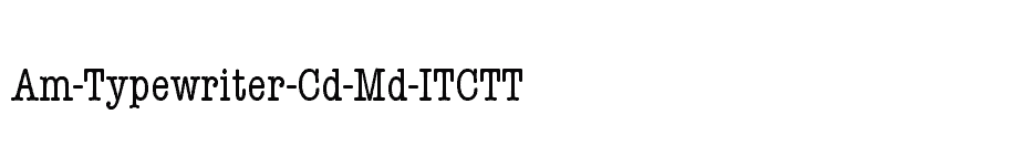font Am-Typewriter-Cd-Md-ITCTT download