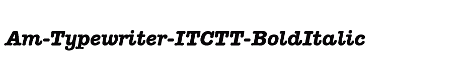 font Am-Typewriter-ITCTT-BoldItalic download