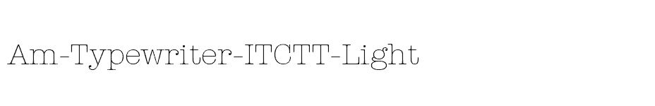 font Am-Typewriter-ITCTT-Light download