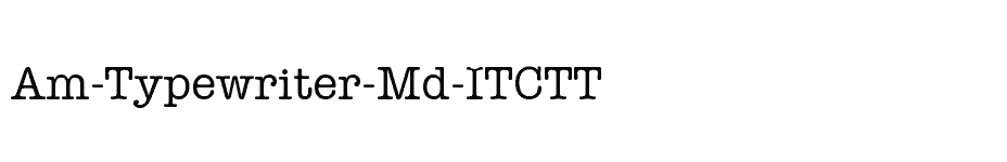 font Am-Typewriter-Md-ITCTT download