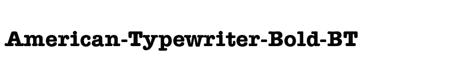 font American-Typewriter-Bold-BT download