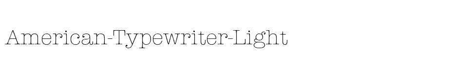 font American-Typewriter-Light download