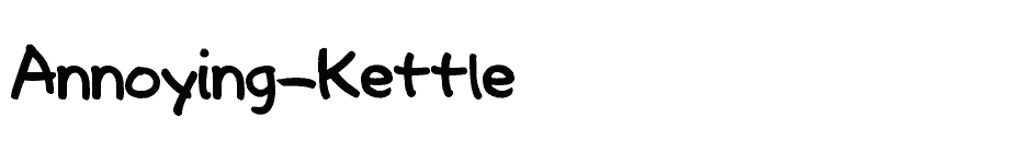 font Annoying-Kettle download