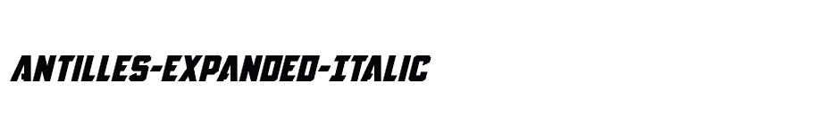 font Antilles-Expanded-Italic download