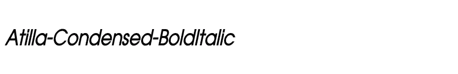 font Atilla-Condensed-BoldItalic download