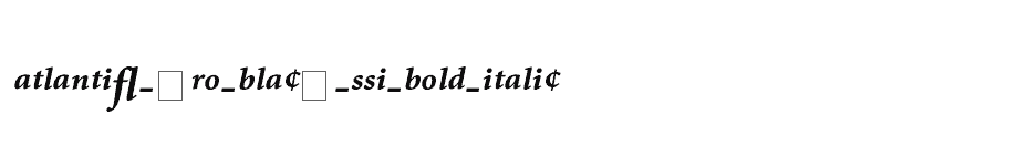 font Atlantix-Pro-Black-SSi-Bold-Italic download