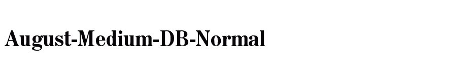 font August-Medium-DB-Normal download