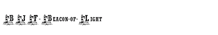 font BJF-Beacon-of-Light download