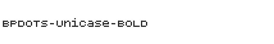 font BPdots-Unicase-Bold download