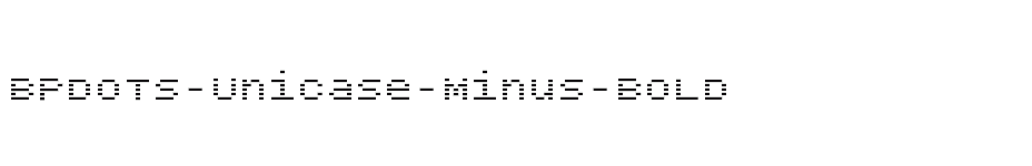 font BPdots-Unicase-Minus-Bold download