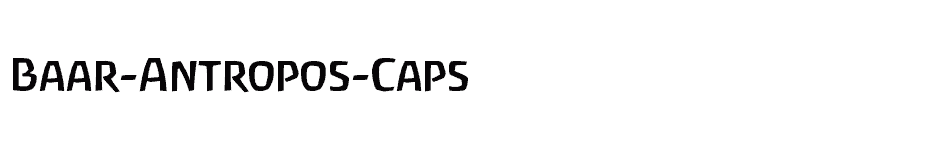 font Baar-Antropos-Caps download