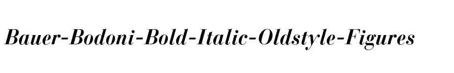 font Bauer-Bodoni-Bold-Italic-Oldstyle-Figures download