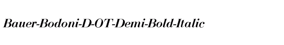 font Bauer-Bodoni-D-OT-Demi-Bold-Italic download