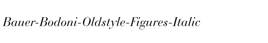font Bauer-Bodoni-Oldstyle-Figures-Italic download
