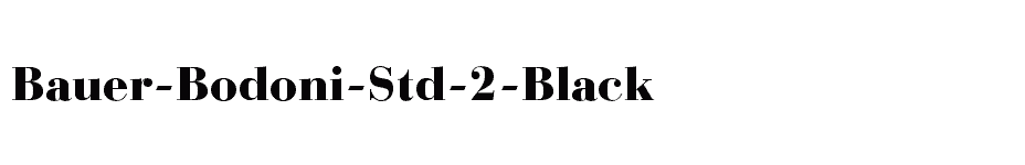 font Bauer-Bodoni-Std-2-Black download