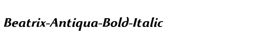 font Beatrix-Antiqua-Bold-Italic download
