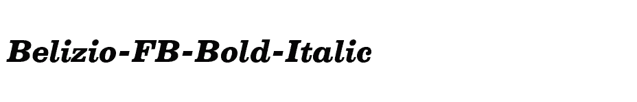 font Belizio-FB-Bold-Italic download
