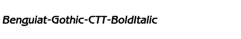 font Benguiat-Gothic-CTT-BoldItalic download