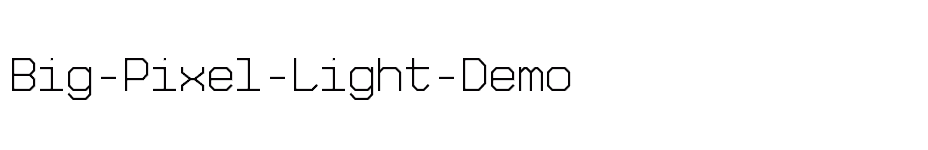 font Big-Pixel-Light-Demo download