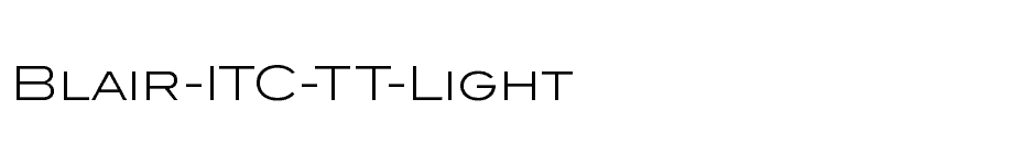font Blair-ITC-TT-Light download