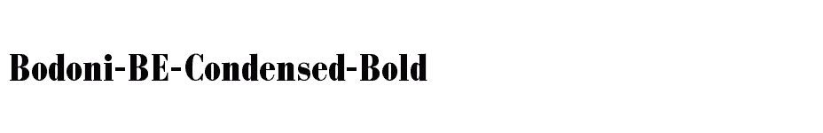 font Bodoni-BE-Condensed-Bold download