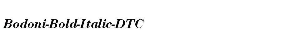 font Bodoni-Bold-Italic-DTC download