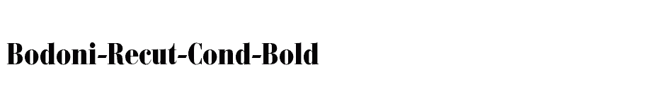 font Bodoni-Recut-Cond-Bold download