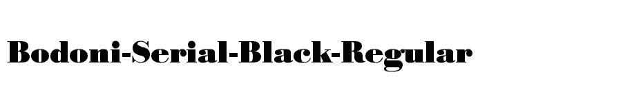 font Bodoni-Serial-Black-Regular download