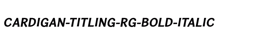 font Cardigan-Titling-Rg-Bold-Italic download
