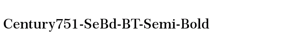 font Century751-SeBd-BT-Semi-Bold download
