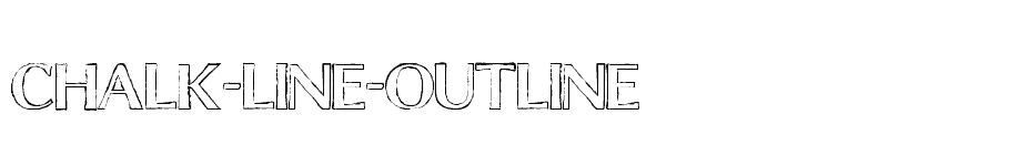 font Chalk-Line-Outline download
