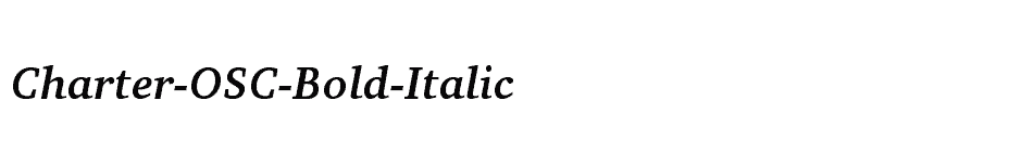 font Charter-OSC-Bold-Italic download