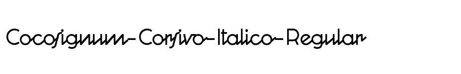 font Cocosignum-Corsivo-Italico-Regular download