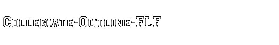 font Collegiate-Outline-FLF download