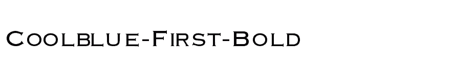 font Coolblue-First-Bold download