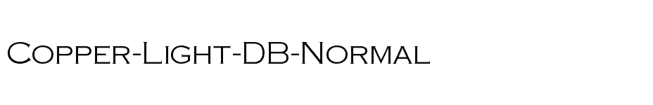 font Copper-Light-DB-Normal download