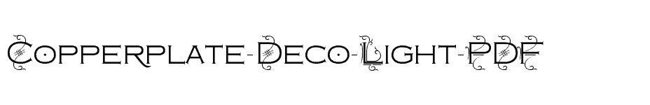 font Copperplate-Deco-Light-PDF download