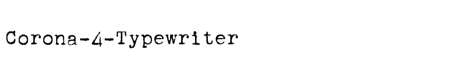 font Corona-4-Typewriter download