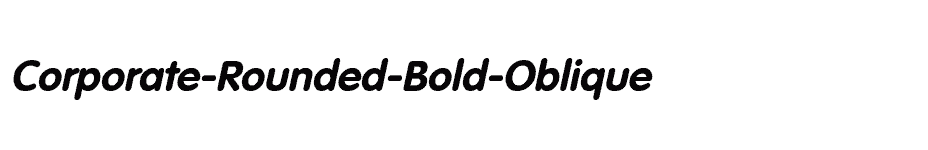 font Corporate-Rounded-Bold-Oblique download